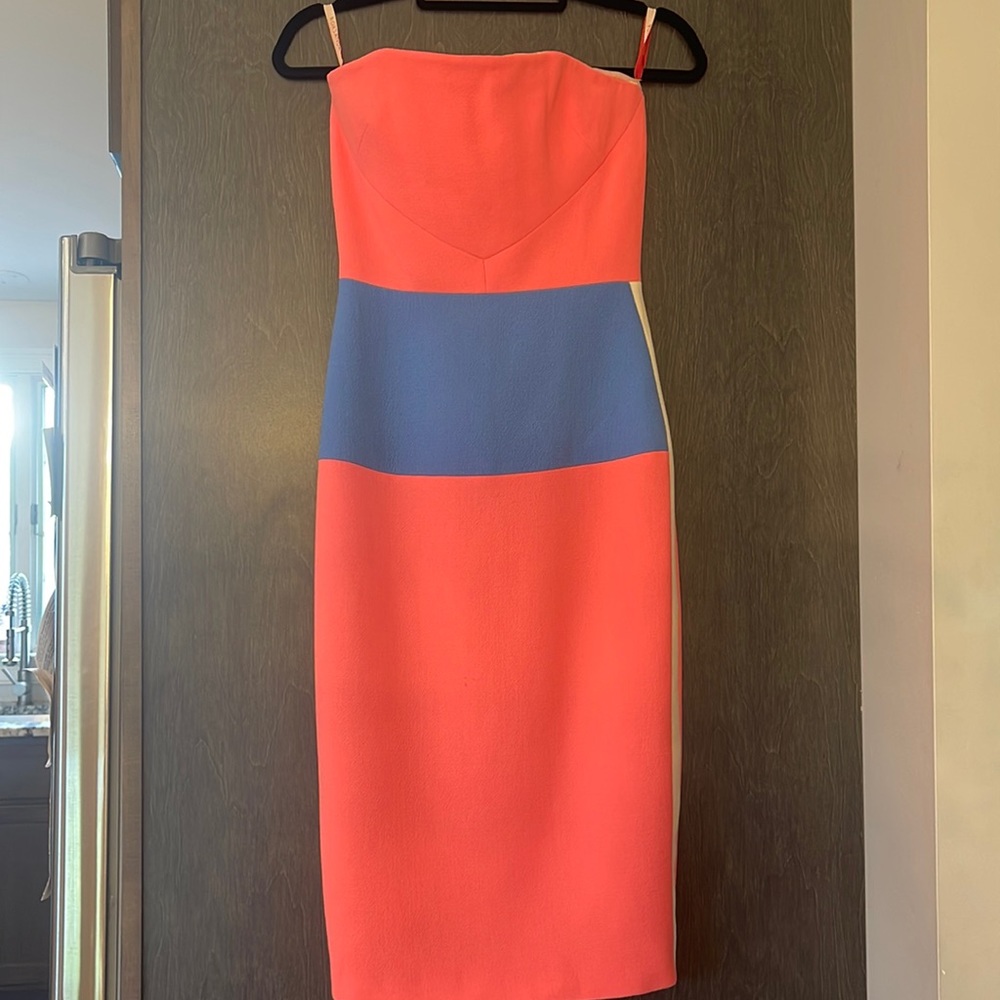 Roksanda Strapless Wool Crepe Dress - Picture 3 of 11